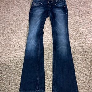 Miss Me Jeans- size 24. These jeans have a bit of flare